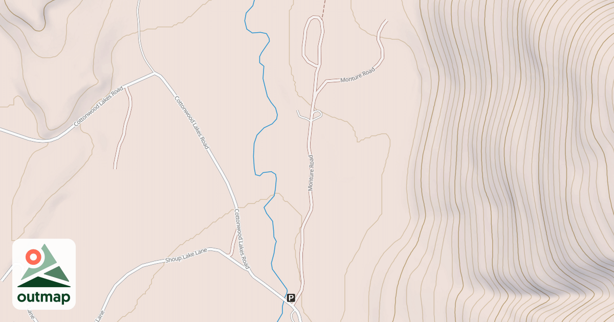Map of MONTURE CAMPGROUND/ TRAILHEAD