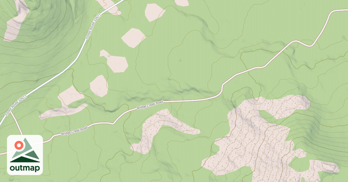 Map of BRIDGES CREEK