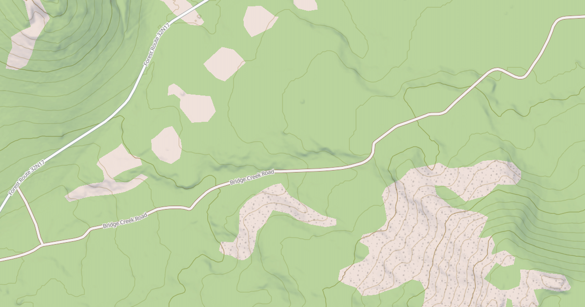 Map preview of BRIDGES CREEK