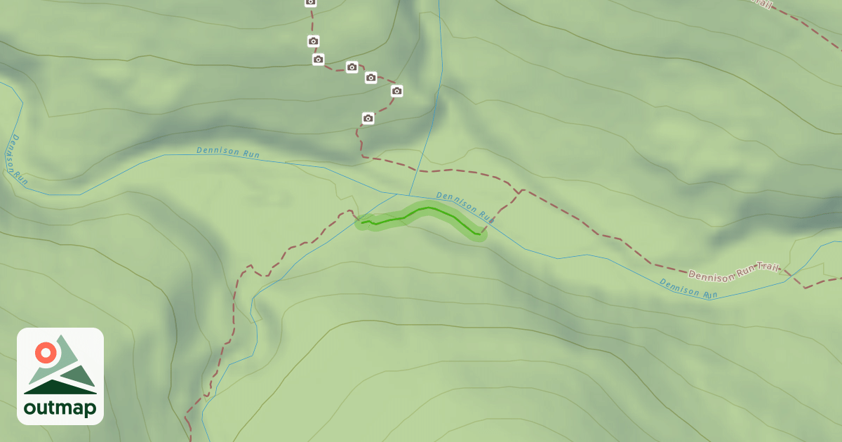 Map of Dennison Run Trail