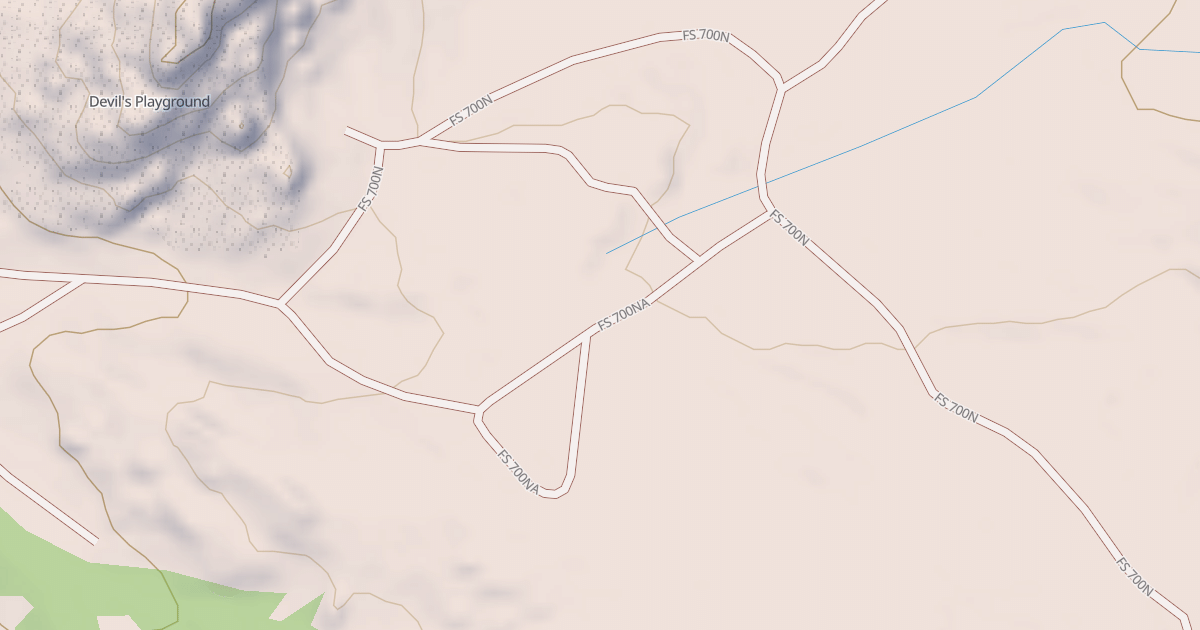 Map preview of DEVILS ROAD SPUR NA