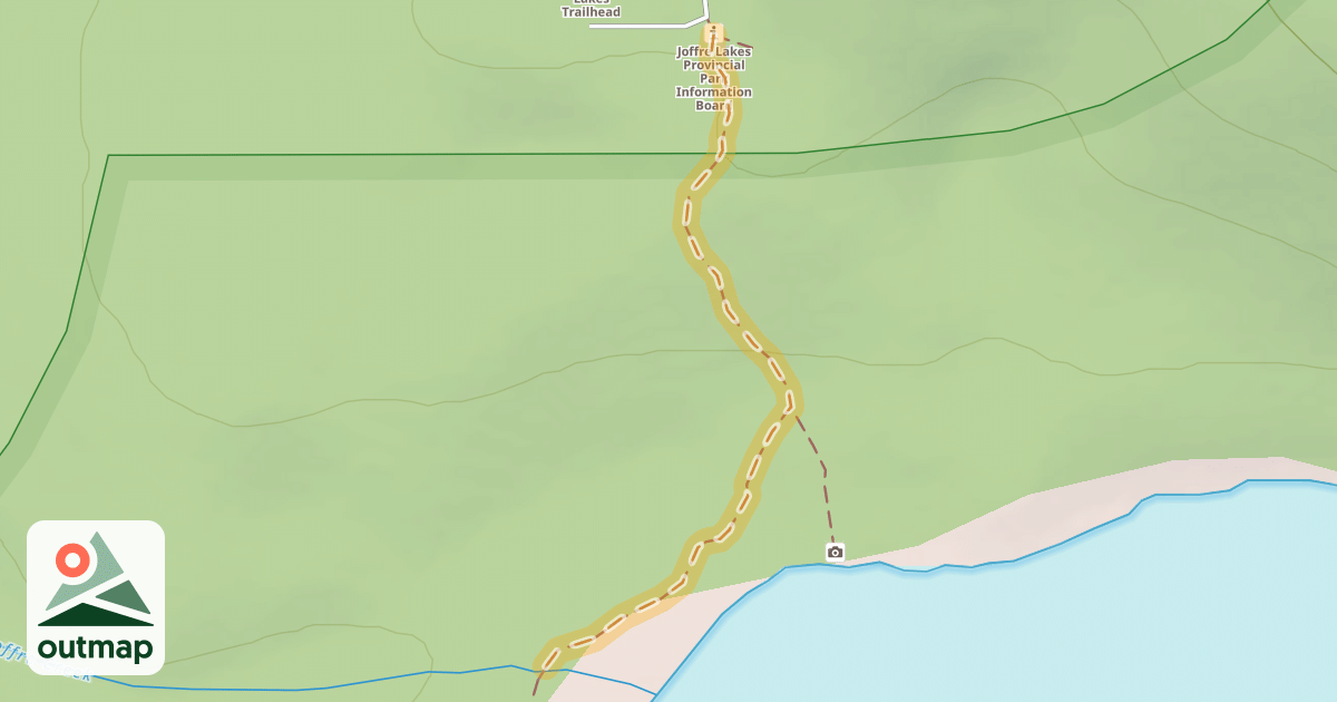 Map of Joffre Lakes Trail