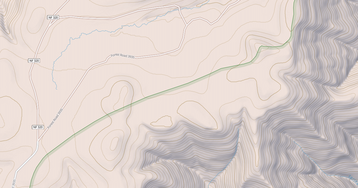 Map preview of USFS National Forest System Roads {322B9518-2606-4AEF-B89A-720EBB8C8EF3}