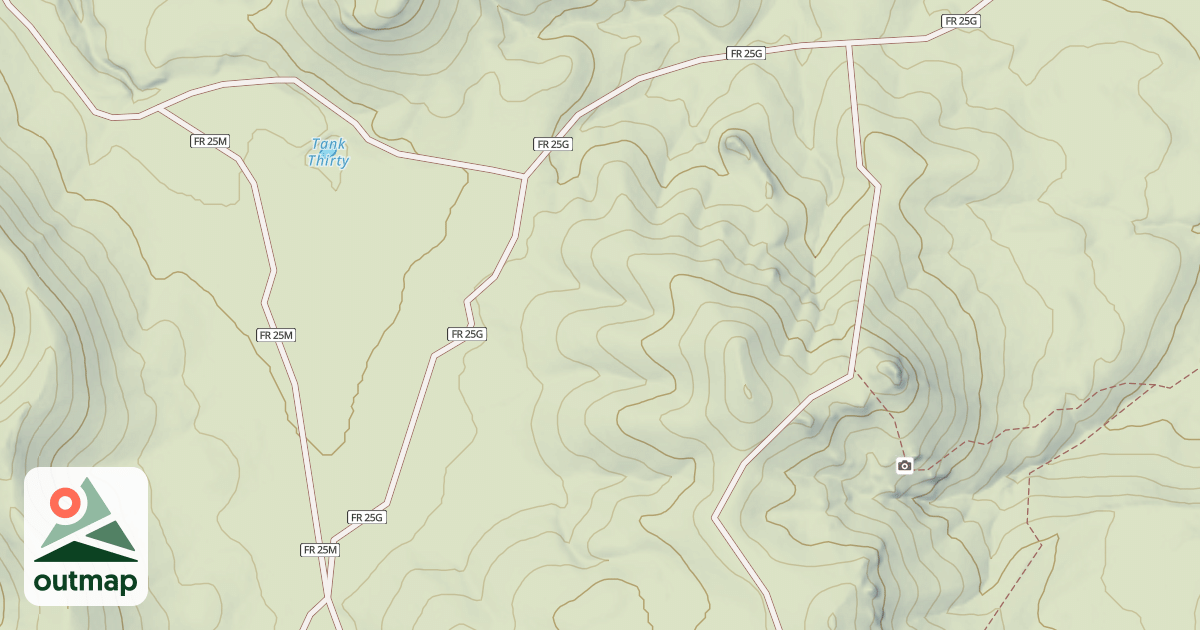 Map of USFS Motor Vehicle Use Map Roads {71730E31-FFB3-43A4-97AF-324C2764DACE}