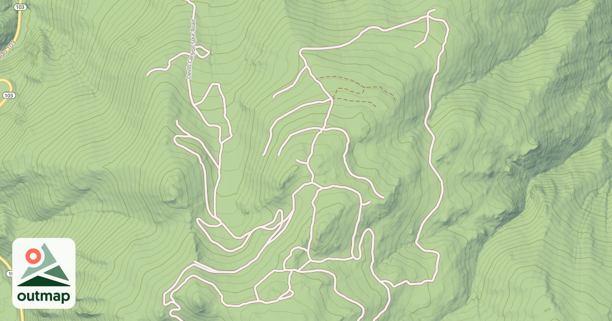 Map of DEVIL'S CANYON LOOP