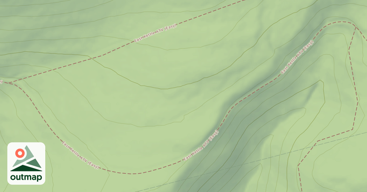 Map of East Kettle ATV Trail System