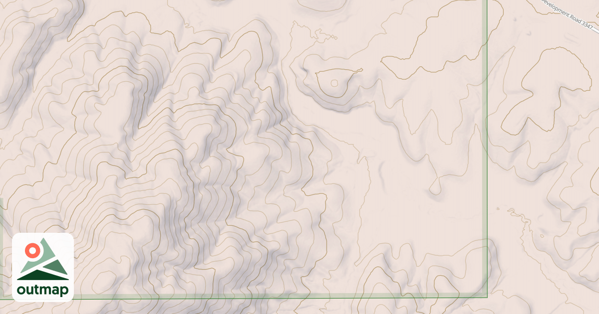 Map of CHERRY BUTTE