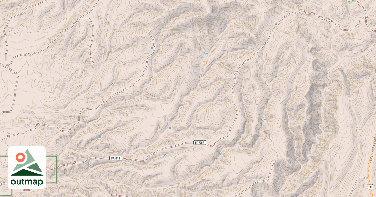 Map of PINE FLAT