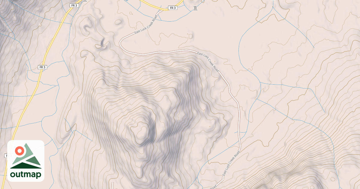Map of EAST LUCK CREEK