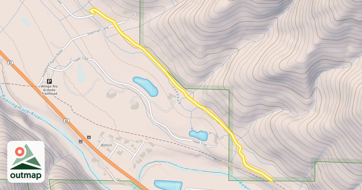 Map of Basalt-Old Snowmass Trail