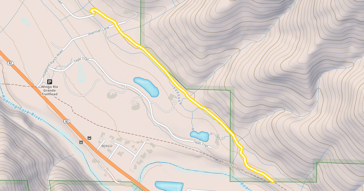 Map preview of Basalt-Old Snowmass Trail