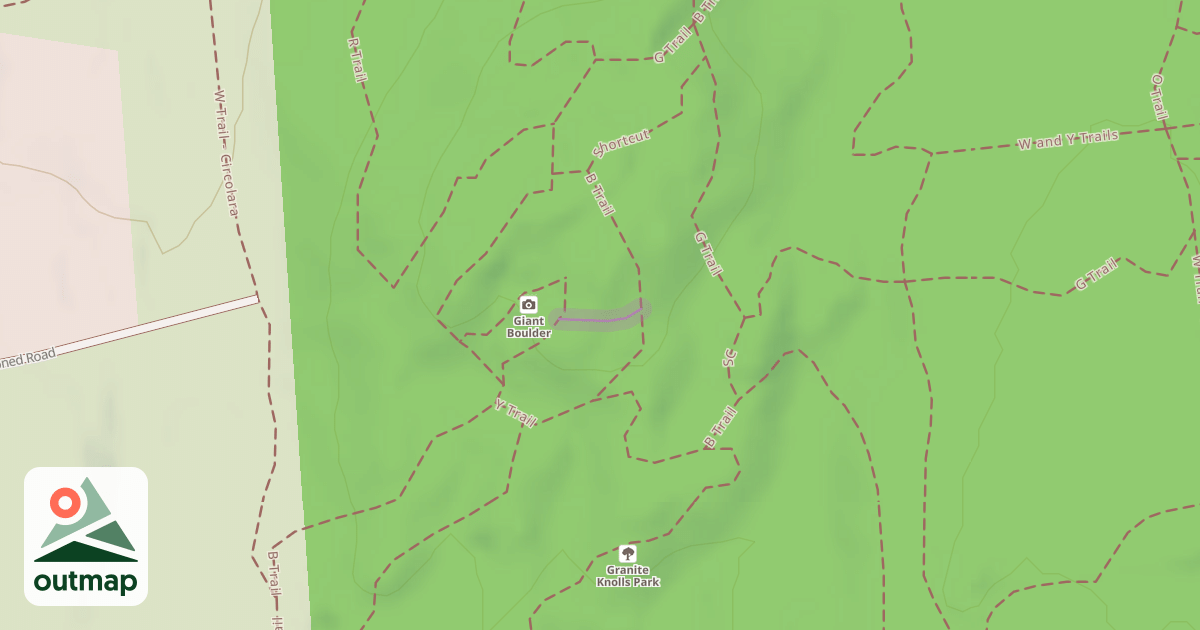 Map of Shortcut to Boulder