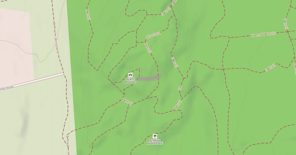 Map preview of Shortcut to Boulder