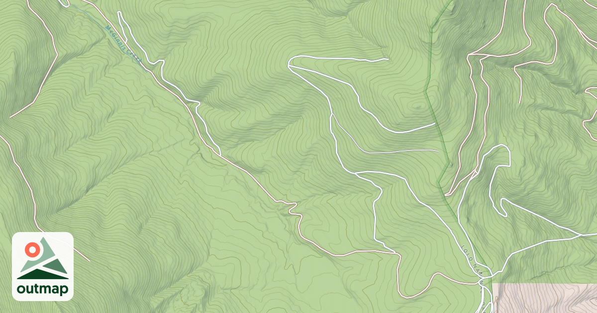 Map of MCGINNIS CREEK