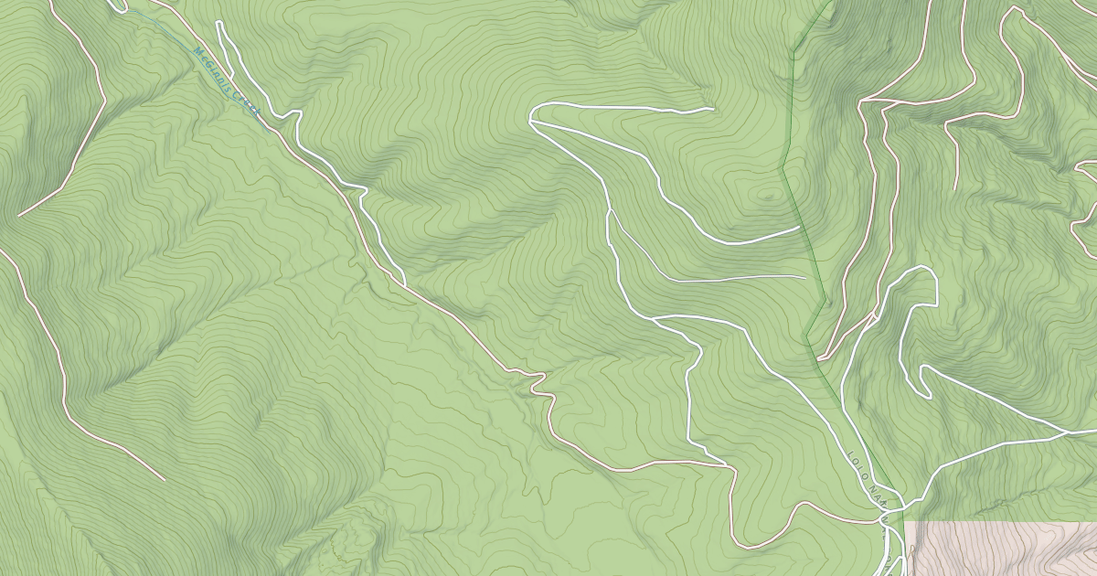 Map preview of MCGINNIS CREEK