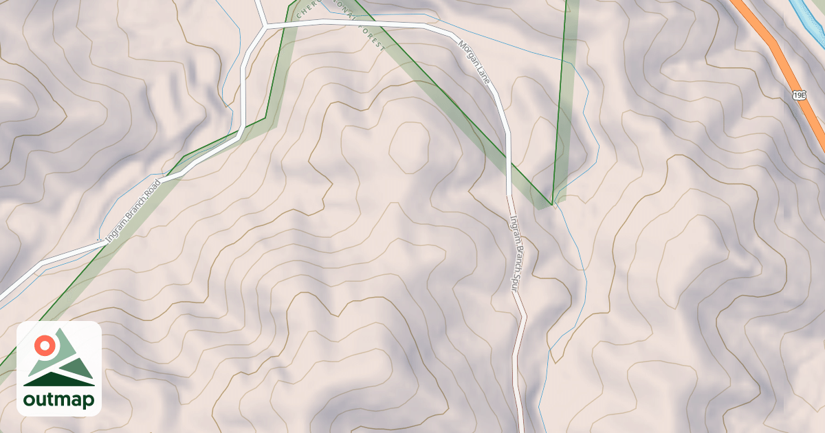 Map of INGRAM BR.SPUR