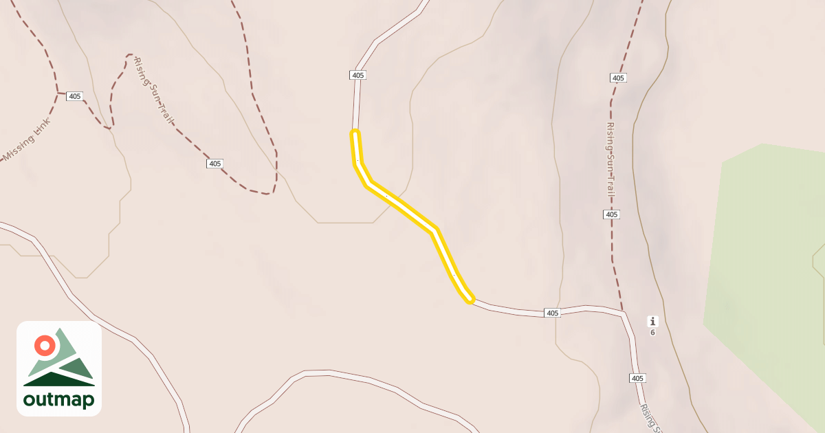 Map of Rising Sun Two Track