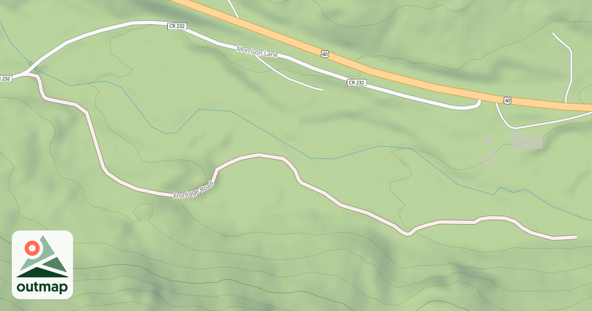 Map of FRONTAGE ROAD