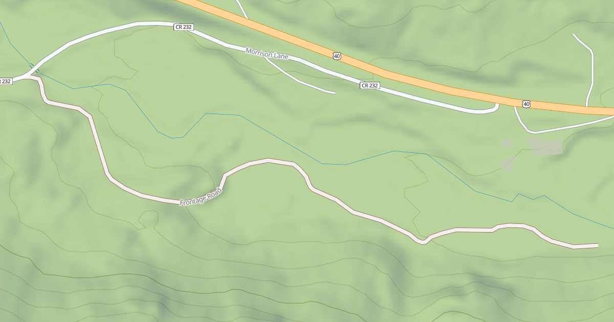 Map preview of FRONTAGE ROAD