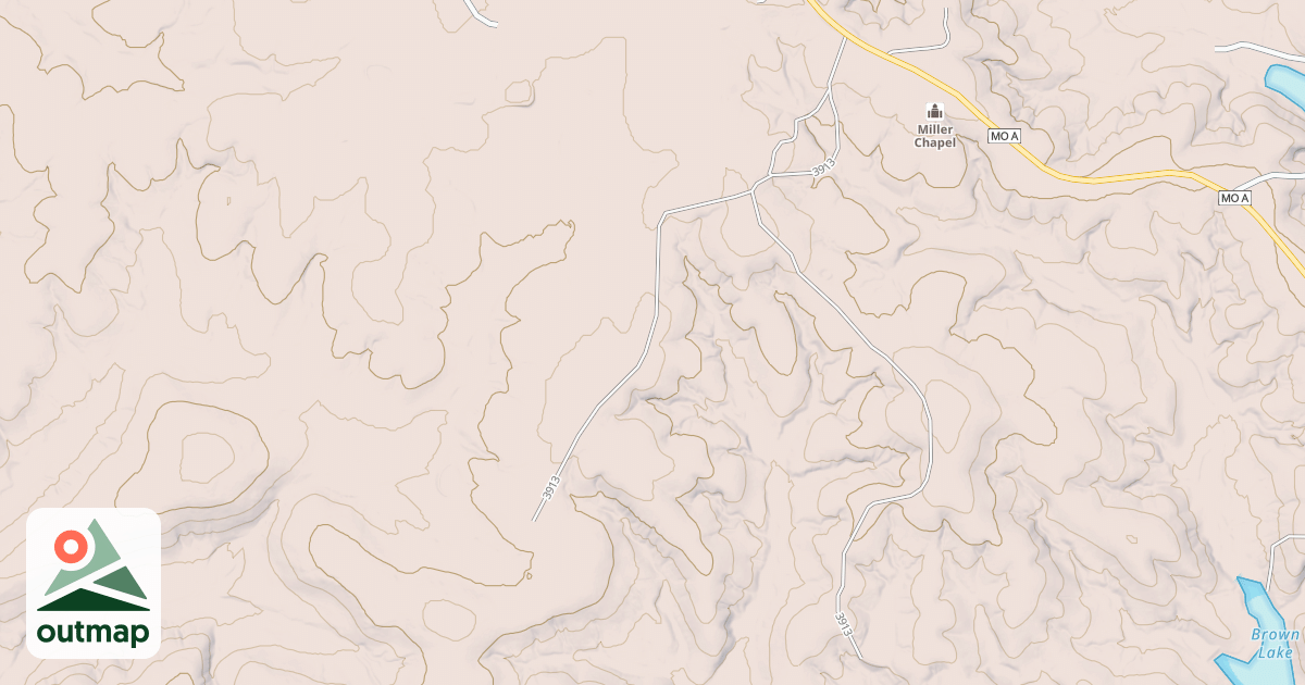 Map of BURNS MOUNTAIN