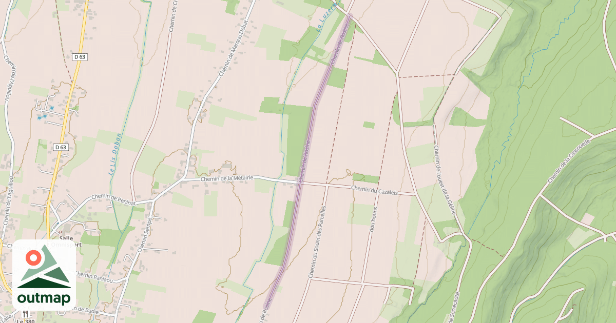 Map of Chemin de Rosine