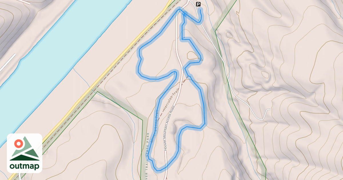 Map of Miner's Loop Trail