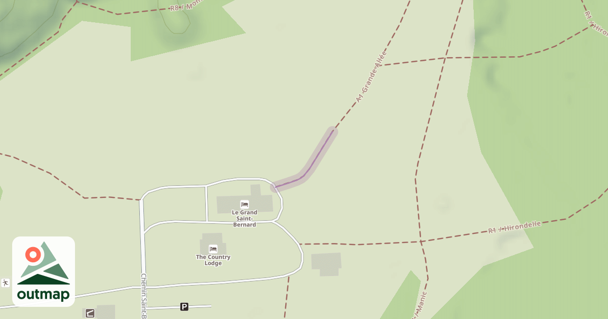 Map of A1 Grande-Allée