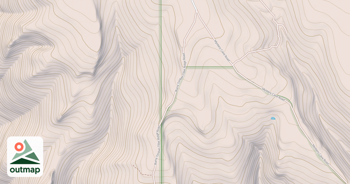 Map of Burnt Timber Ridge Road