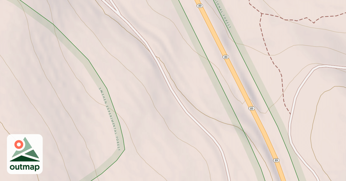 Map of Big Sagehen Ohv