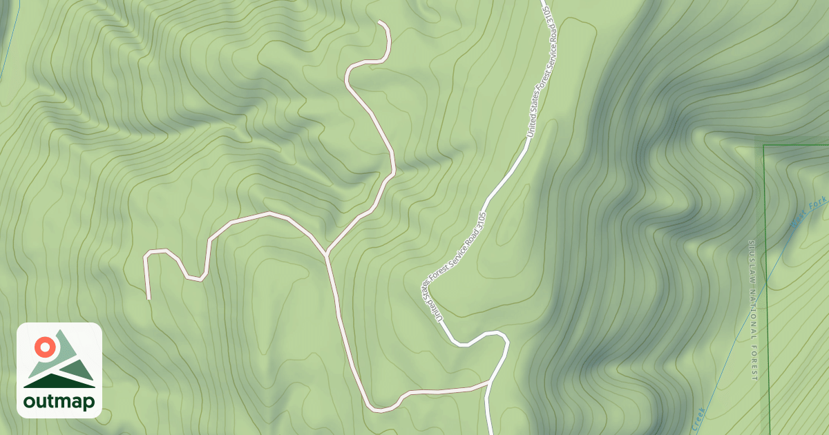 Map of USFS National Forest System Roads {C7B99231-A29B-4E92-A3D7-7FD13610778D}
