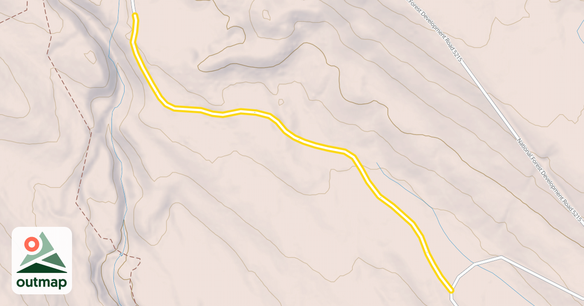 Map of National Forest Development Road 100