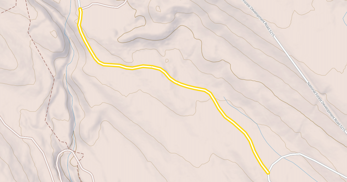 Map preview of National Forest Development Road 100