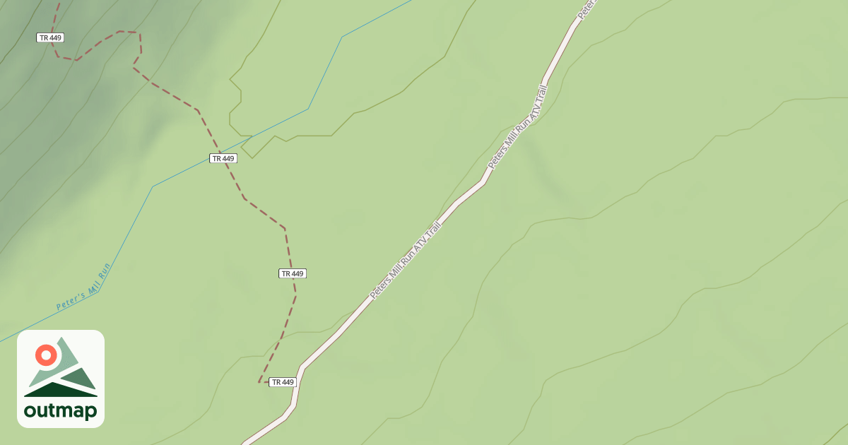 Map of Peters Mill Run