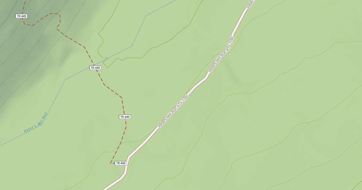 Map preview of Peters Mill Run