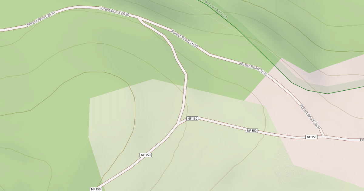 Map preview of USFS National Forest System Roads {AA9EC063-D467-4264-BBD2-CD25BDFDEE96}