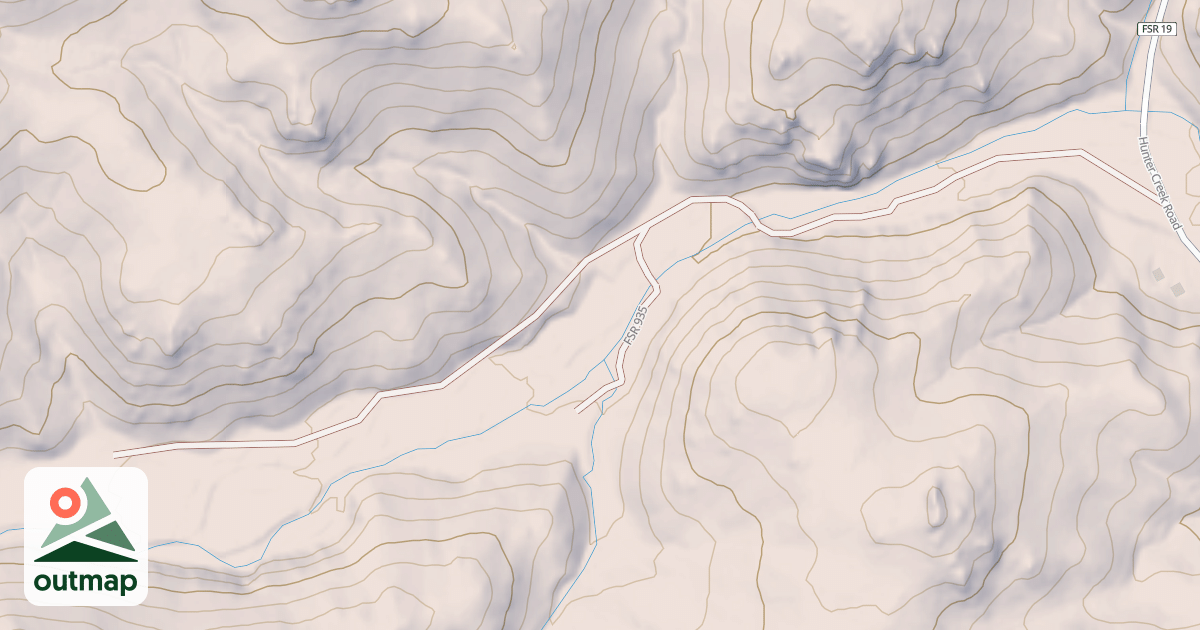 Map of NORTH CLEAR CREEK