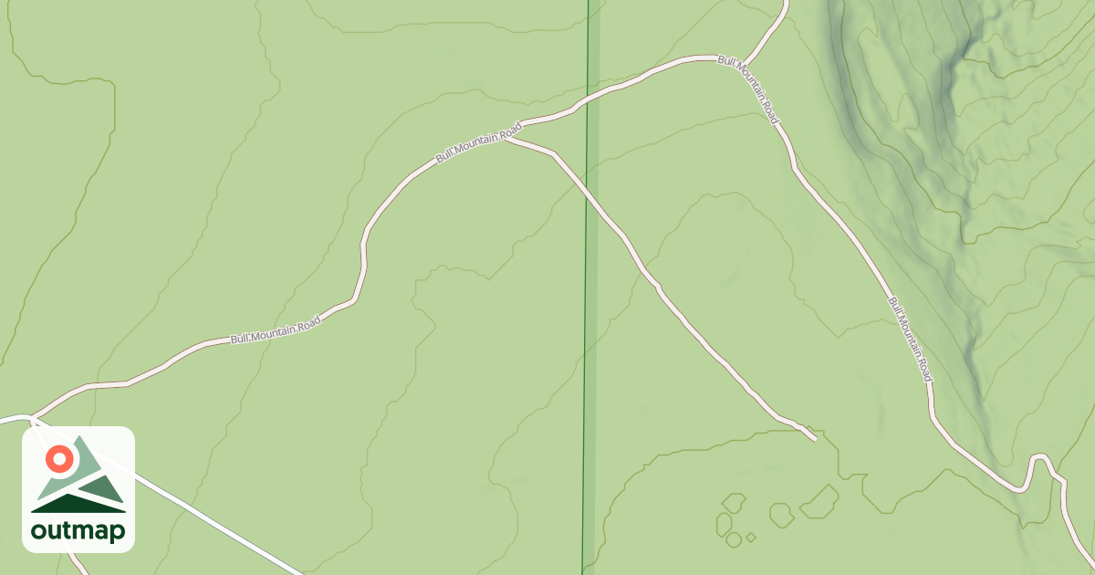 Map of BULL MOUNTAIN