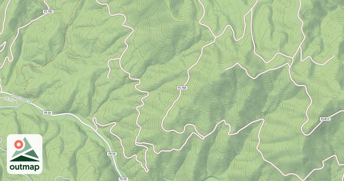 Map of THOMAS MTN.