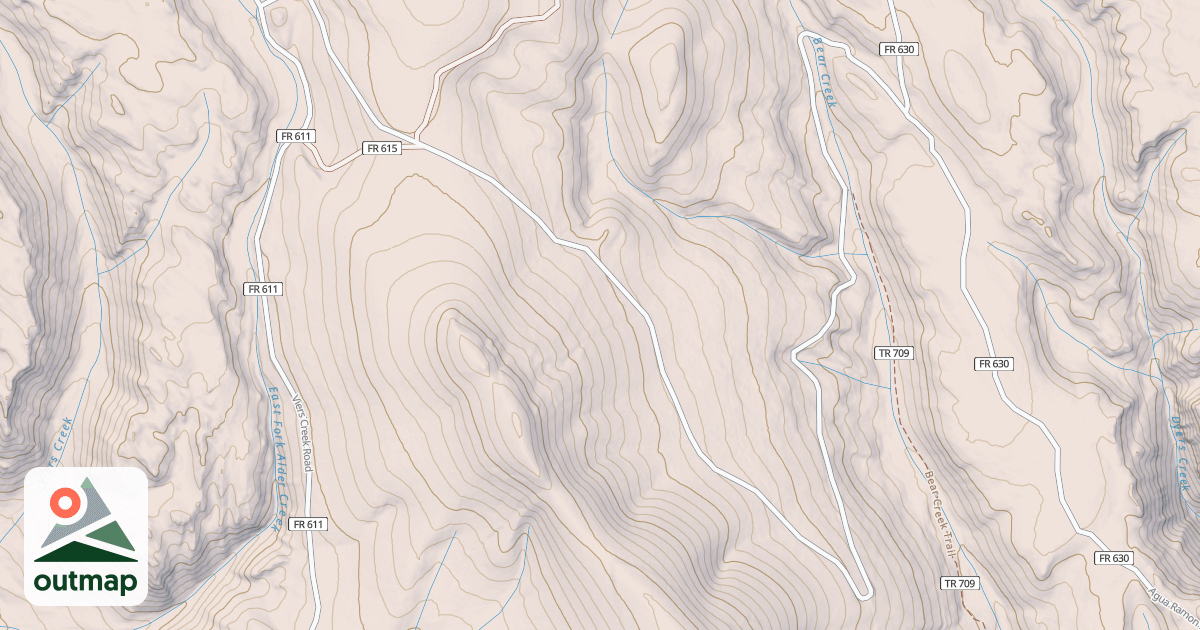 Map of BEAR CUTOFF