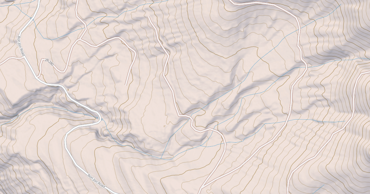 Map preview of USFS National Forest System Roads {82E72C43-FF64-47D7-BA32-CDD0384A4CFF}