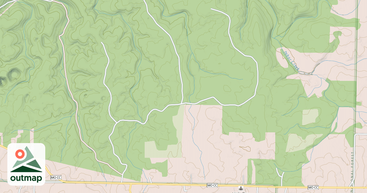 Map of HARDSHELL CHURCH