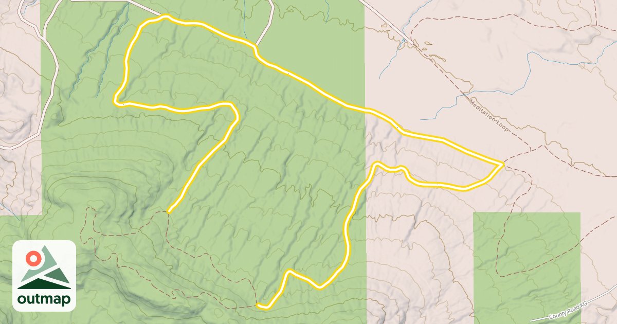 Map of Bear Mountain Loop