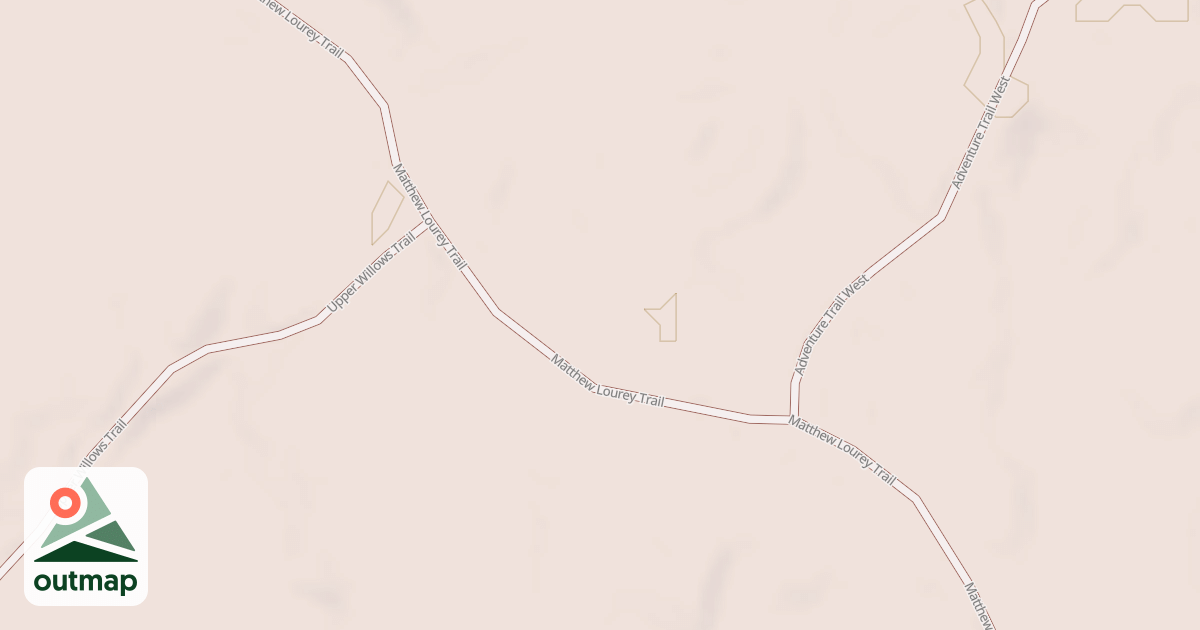 Map of Matthew Lourey State Trail