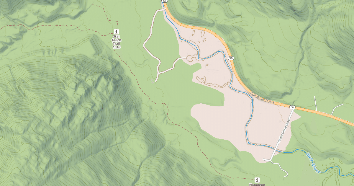 Map preview of Dry Creek