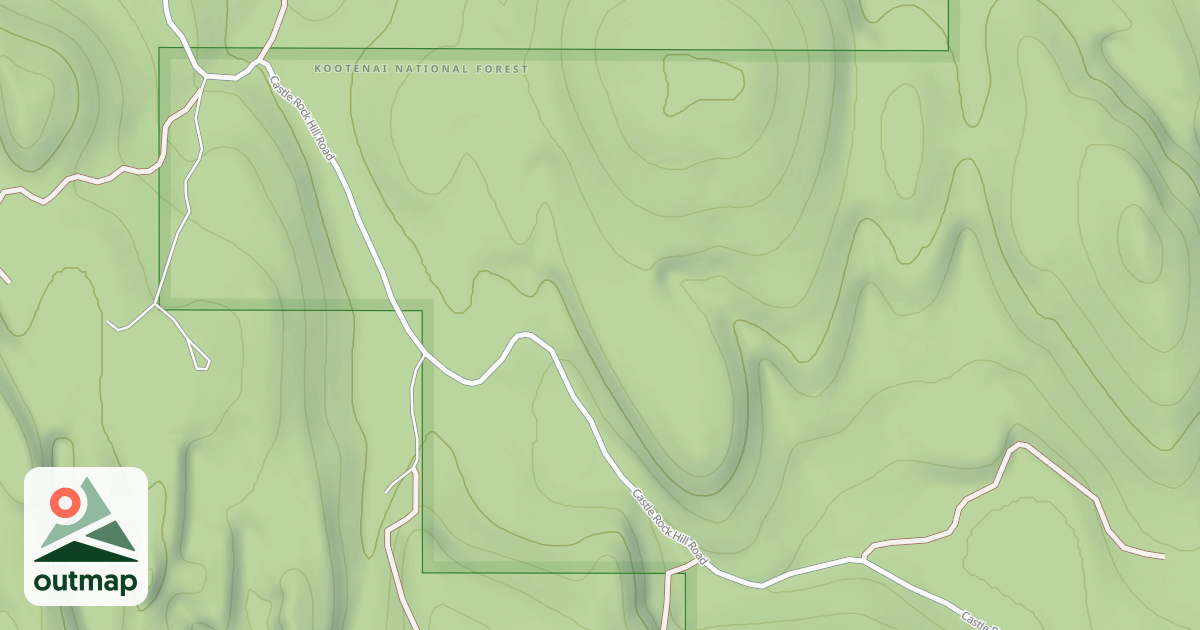 Map of CASTLE ROCK
