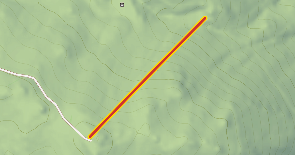 Map preview of Mt Waterman Chair 3