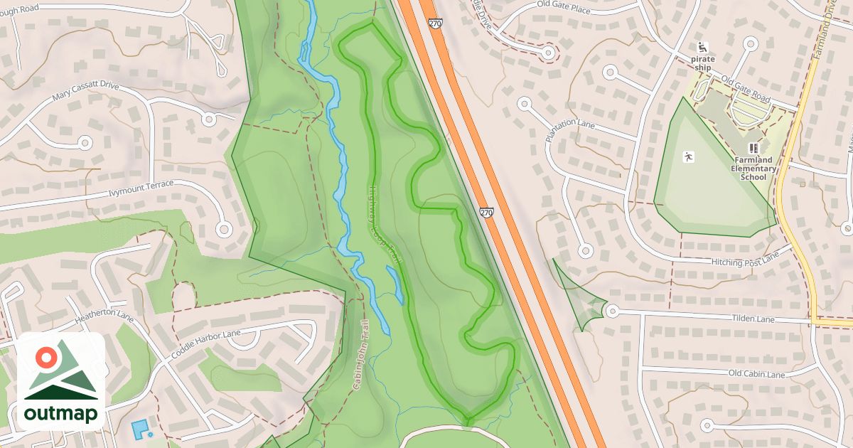 Map of Highway Loop Trail