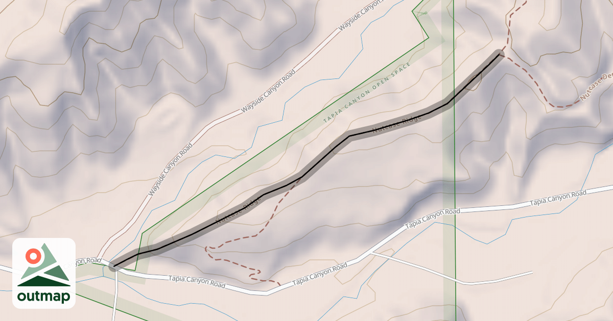 Map of Nutcase Ridge
