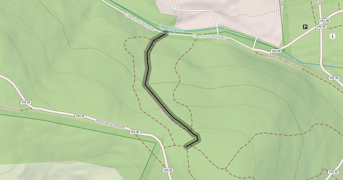 Map preview of Sentier des Restanques
