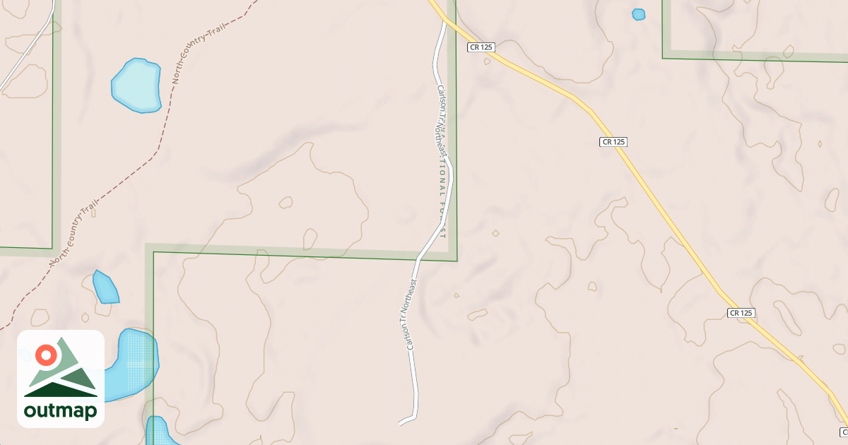 Map of CARLSON TRAIL NORTHEAST